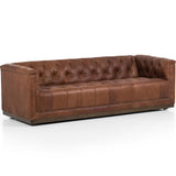 Maxx Leather 86" Sofa, Heirloom Sienna-Furniture - Sofas-High Fashion Home