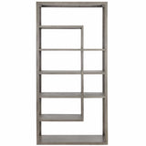 Kenzie Bookcase, Grey-Furniture - Storage-High Fashion Home