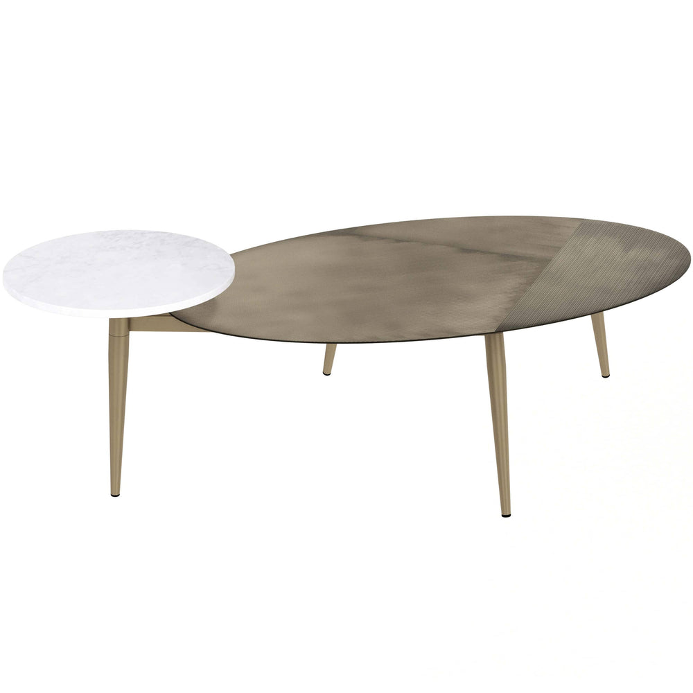 Tuner Oval Coffee Table-Furniture - Accent Tables-High Fashion Home