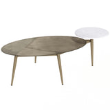 Tuner Oval Coffee Table-Furniture - Accent Tables-High Fashion Home