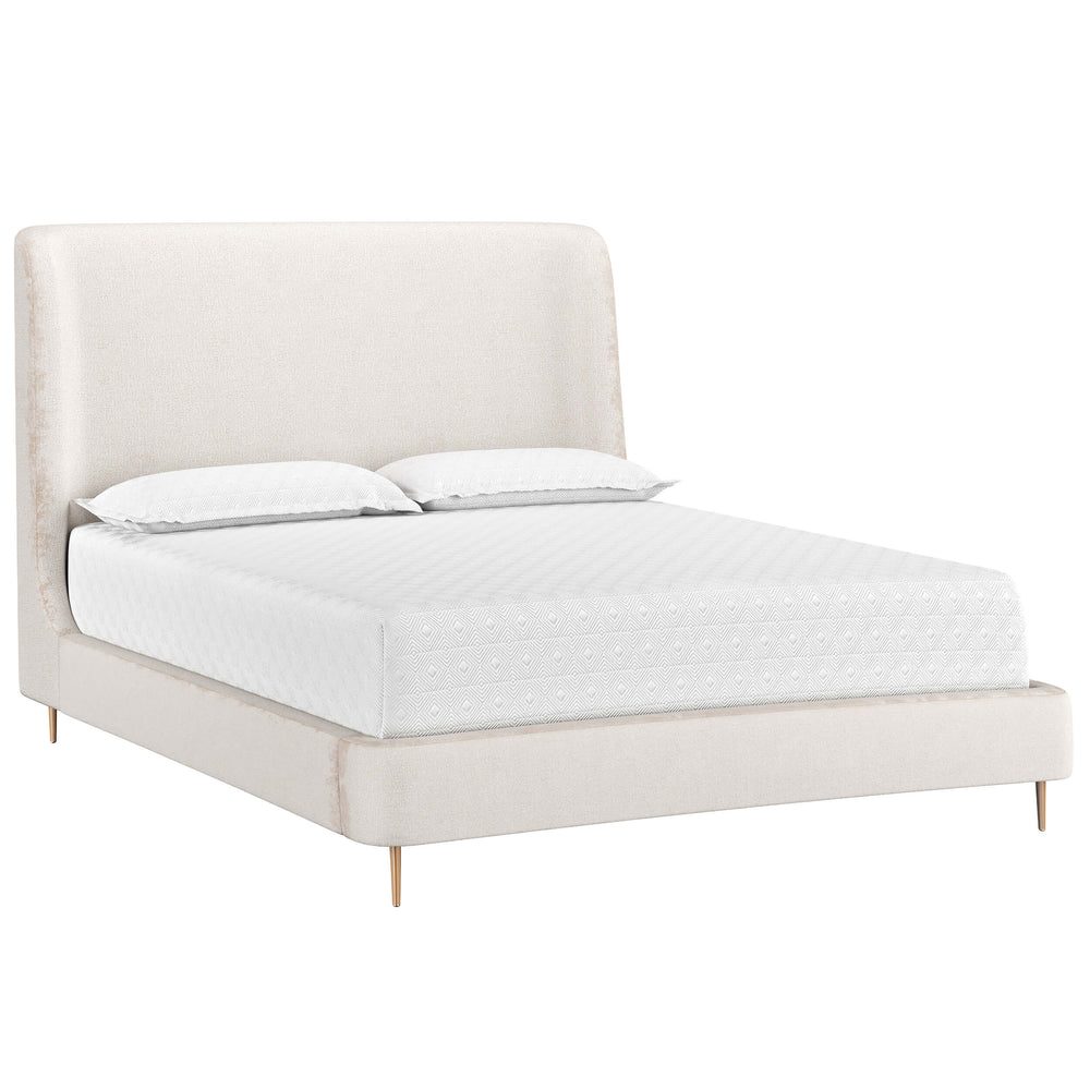 Tierra Bed, Bergen Taupe-Furniture - Bedroom-High Fashion Home