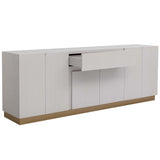 Greco Sideboard, Gauntlet Grey-Furniture - Storage-High Fashion Home