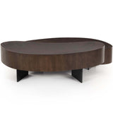 Avett Coffee Table, Smoked Guanacaste-Furniture - Accent Tables-High Fashion Home