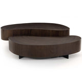 Avett Coffee Table, Smoked Guanacaste-Furniture - Accent Tables-High Fashion Home