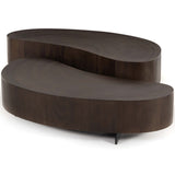 Avett Coffee Table, Smoked Guanacaste-Furniture - Accent Tables-High Fashion Home