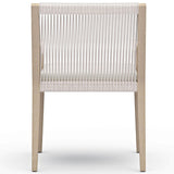 Sherwood Outdoor Dining Arm Chair, Natural Ivory/Washed Brown-Furniture - Dining-High Fashion Home