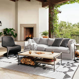 Dade Outdoor Sofa, Stone Grey-Furniture - Sofas-High Fashion Home