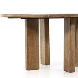 Cree Round Dining Table, Light Mango-Furniture - Dining-High Fashion Home