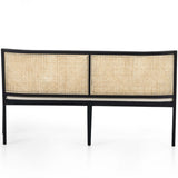 Antonia Cane Dining Bench, Brushed Ebony-Furniture - Dining-High Fashion Home