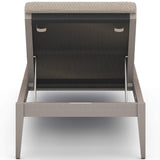 Sherwood Outdoor Chaise, Faye Sand/Weathered Grey-Furniture - Chairs-High Fashion Home