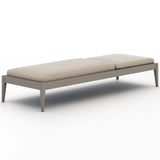 Sherwood Outdoor Chaise, Faye Sand/Weathered Grey-Furniture - Chairs-High Fashion Home