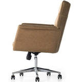 Humphrey Leather Desk Chair, Palermo Drift-Furniture - Office-High Fashion Home