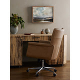 Humphrey Leather Desk Chair, Palermo Drift-Furniture - Office-High Fashion Home