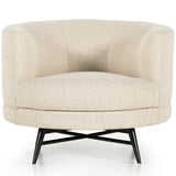 Carmela Swivel Chair, Irving Taupe-Furniture - Chairs-High Fashion Home