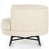 Carmela Swivel Chair, Irving Taupe-Furniture - Chairs-High Fashion Home