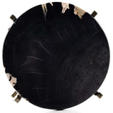 Jonty Round End Table, Dark Petrified-Furniture - Accent Tables-High Fashion Home