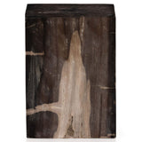 Buck End Table, Dark Petrified Wood-Furniture - Accent Tables-High Fashion Home