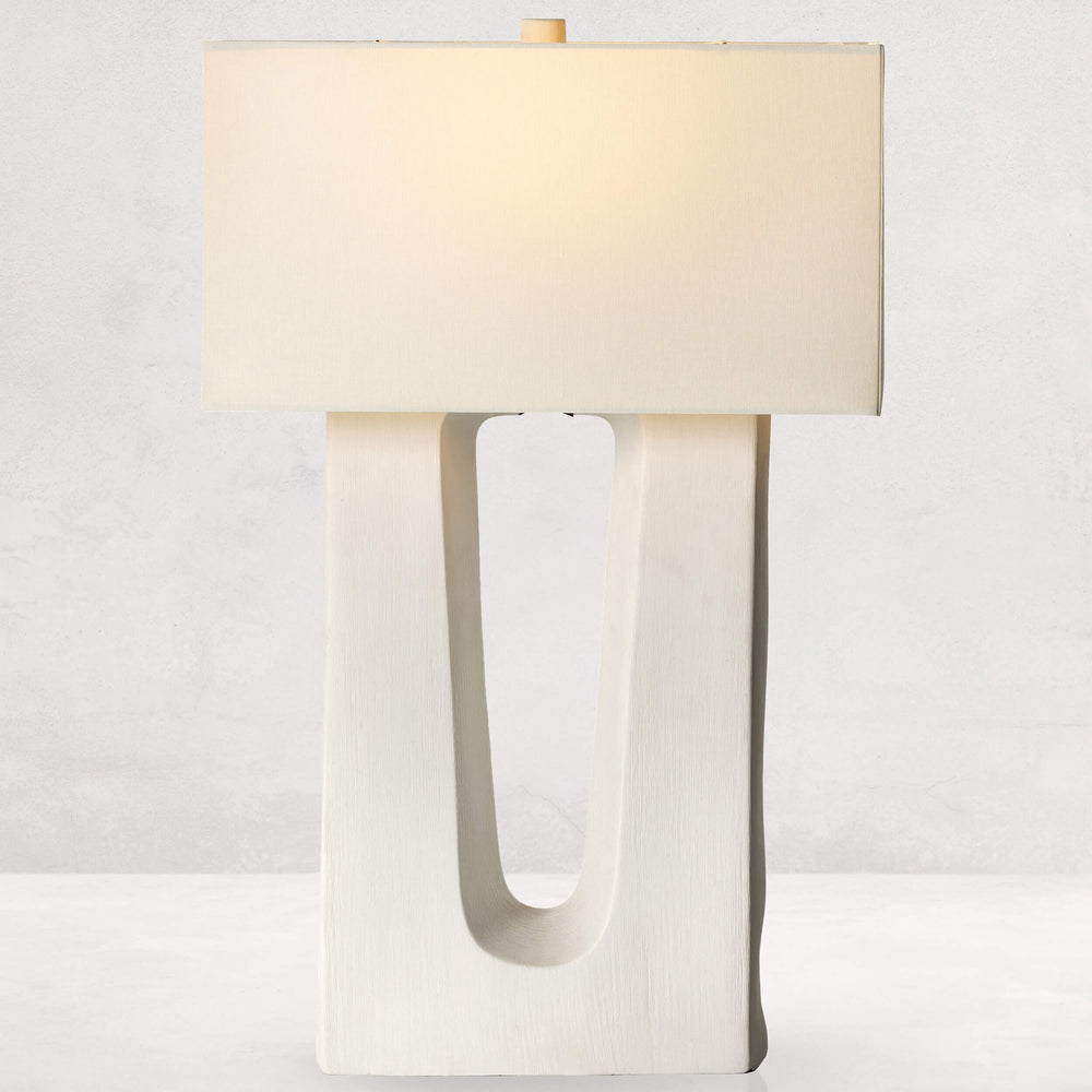 Cuit Table Lamp, Matte White-Lighting-High Fashion Home