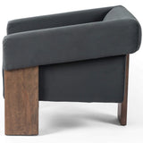 Cairo Chair, Modern Velvet Smoke-Furniture - Chairs-High Fashion Home