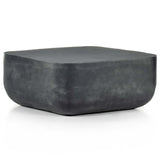 Basil Square Outdoor Coffee Table, Aged Grey-Furniture - Accent Tables-High Fashion Home