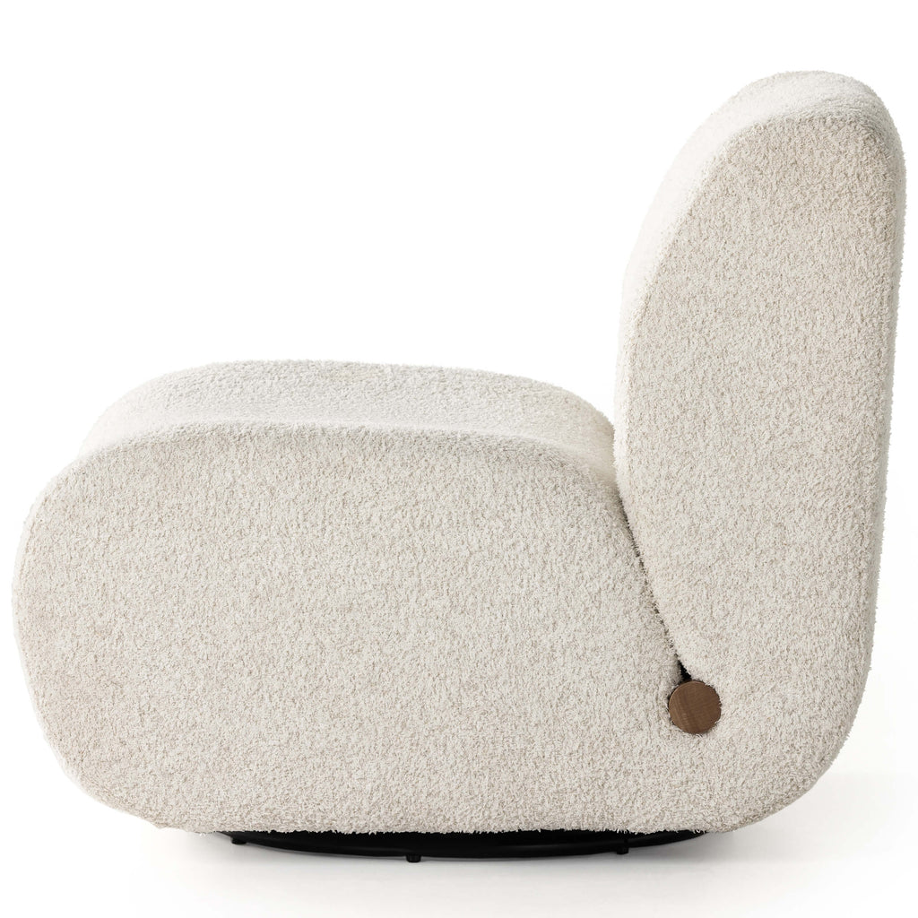 Siedell Swivel Chair, Sheldon Ivory – High Fashion Home