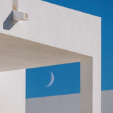 Blue Sky & Half Moon by Getty Images-Accessories Artwork-High Fashion Home