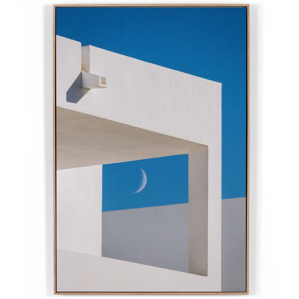 Blue Sky & Half Moon by Getty Images-Accessories Artwork-High Fashion Home