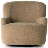 Kadon Swivel Chair, Sheepskin Camel-Furniture - Chairs-High Fashion Home