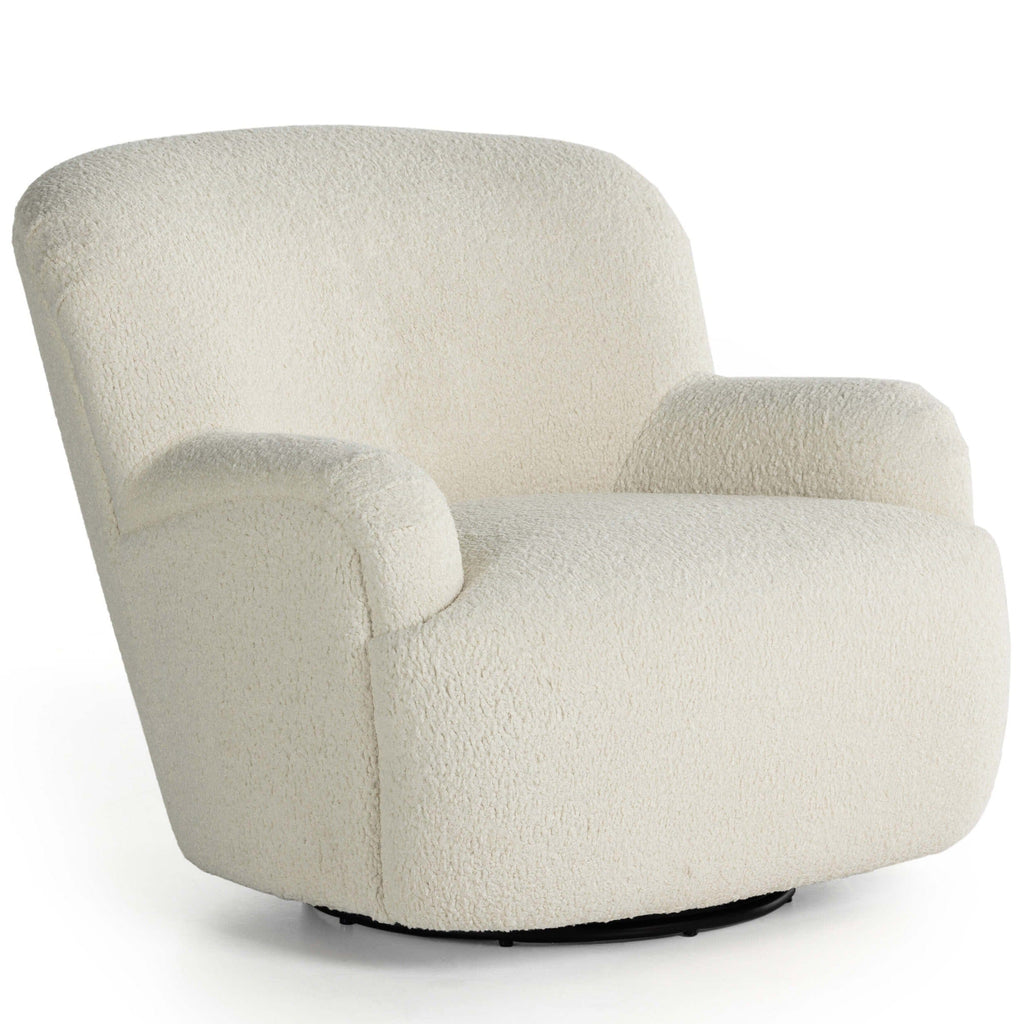 Kadon Swivel Chair, Sheepskin Natural – High Fashion Home