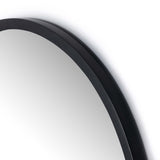 Dasha Small Mirror, Iron Matte Black-Accessories-High Fashion Home