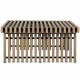 Haskell Outdoor Coffee Table, Brown