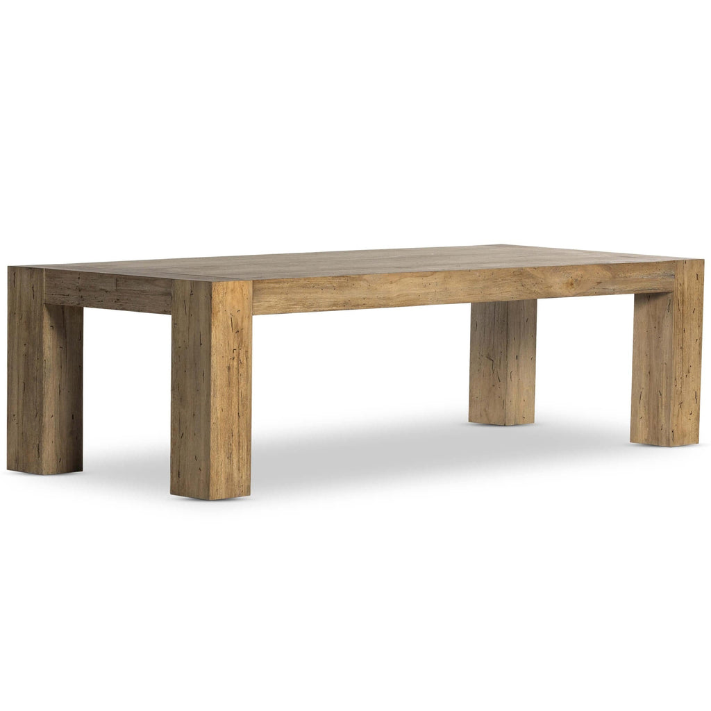 Abaso Dining Table, Rustic Wormwood – High Fashion Home