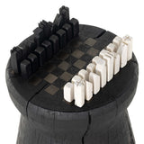 Chess Table, Carbonized Black-Furniture - Accent Tables-High Fashion Home