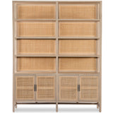 Caprice Wide Bookshelf, Natural