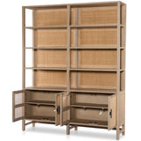 Caprice Wide Bookshelf, Natural