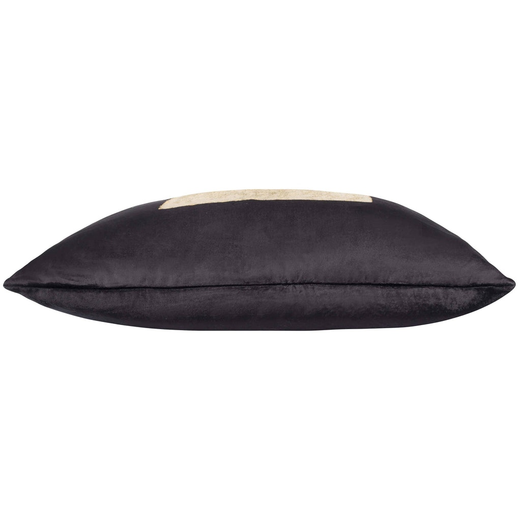 Cloud 9 Gold Foil Square Velvet Pillow, Black – High Fashion Home