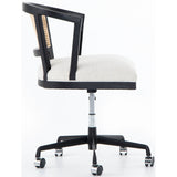 Alexa Desk Chair, Savile Flax - Furniture - Office - High Fashion Home