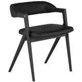 Anita Leather Dining Chair, Raven, Set of 2-Furniture - Dining-High Fashion Home