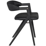 Anita Leather Dining Chair, Raven, Set of 2-Furniture - Dining-High Fashion Home