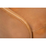 Arlo Leather Swivel Chair, Libby Camel-Furniture - Chairs-High Fashion Home