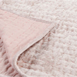 Bari Velvet Quilt, Bliss Pink-Furniture - Bedroom-High Fashion Home