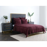 Bari Velvet Sham, Port-Furniture - Bedroom-High Fashion Home