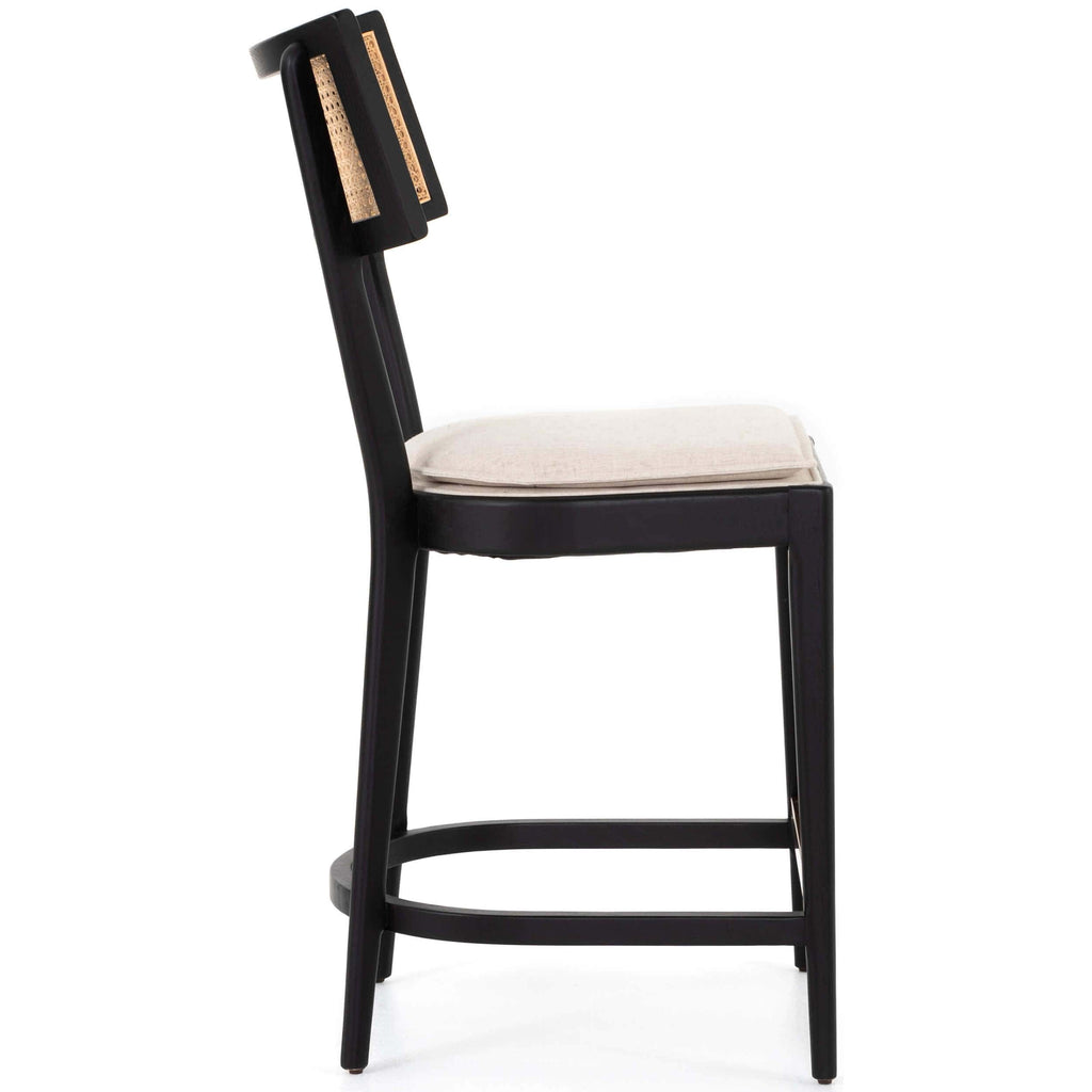 Britt Counter Stool, Brushed Ebony – High Fashion Home