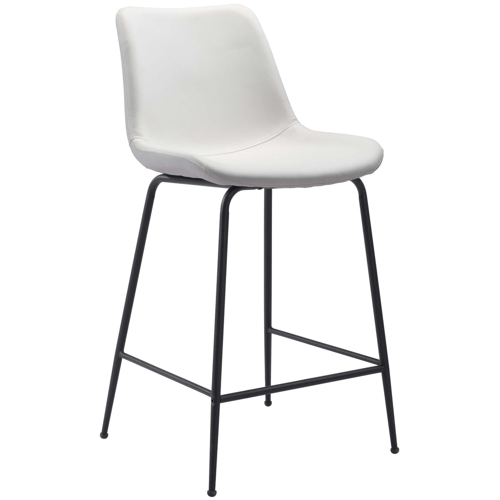 Byron Counter Chair, White – High Fashion Home