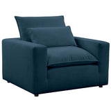 Cali Chair, Navy-Furniture - Chairs-High Fashion Home