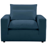 Cali Chair, Navy-Furniture - Chairs-High Fashion Home