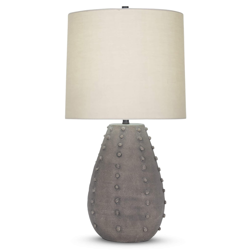 Camilla Table Lamp. Beige Cotton Shade-Lighting-High Fashion Home