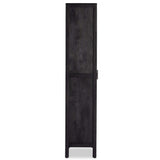 Caprice Tall Cabinet, Black Wash Mango