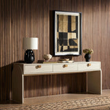 Cressida Console Table, Ivory-Furniture - Accent Tables-High Fashion Home