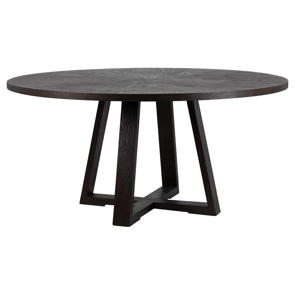 Merrick Dining Table, Dark Brown-Furniture - Dining-High Fashion Home